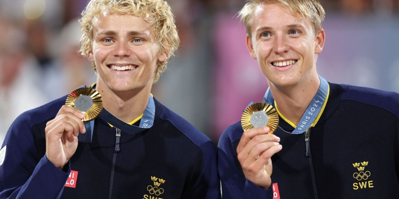 Swedes Ahman, Hellvig win beach volleyball gold