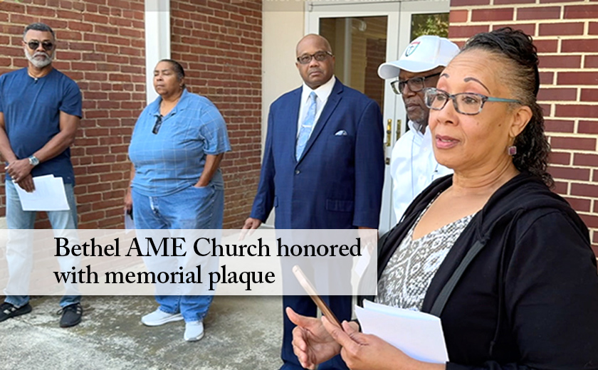 Bethel AME Church honored with memorial plaque