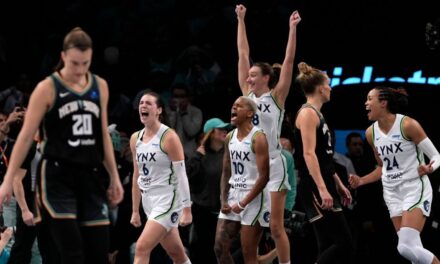 An improbable rally, OT heroics, Finals chaos: How Minnesota rallied to beat New York in Game 1