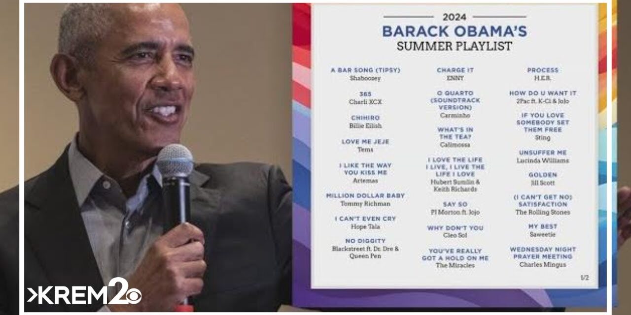 Former President Barack Obama releases summer reading list and playlist