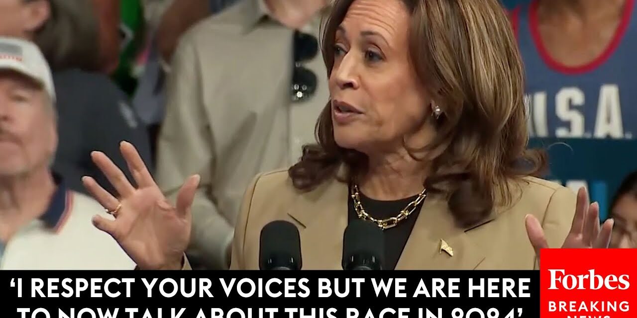 BREAKING NEWS: Kamala Harris’s Speech In Arizona Interrupted By Anti-Israel Hecklers—Then She Reacts