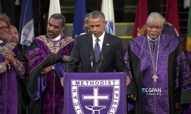 President Obama sings Amazing Grace (C-SPAN)