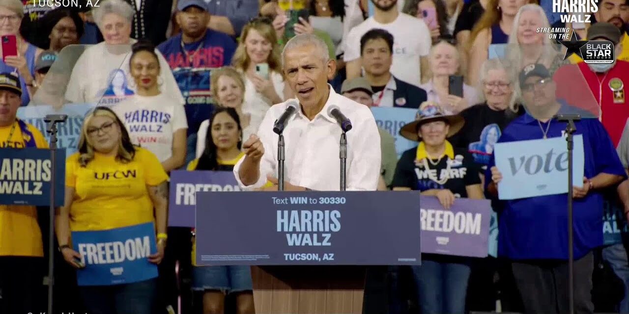 President Barack Obama Speech at Arizona Rally for Harris-Walz