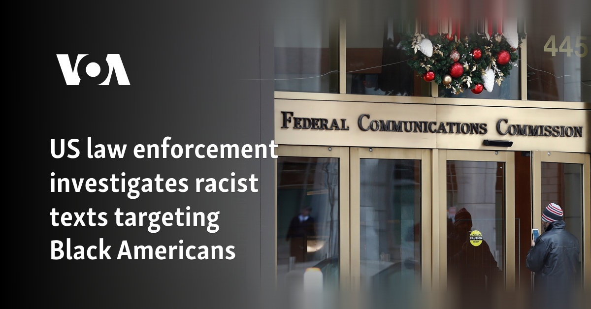 US law enforcement investigates racist texts targeting Black Americans