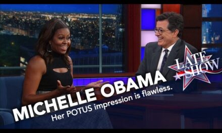 First Lady Michelle Obama Does Her Best Barack Impression