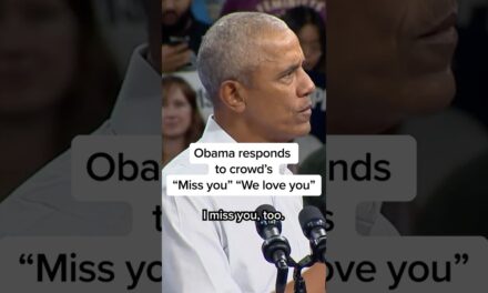 Obama responds to crowd’s ‘miss you’, ‘we love you’