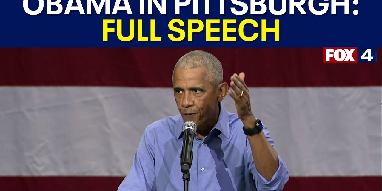 Barack Obama in Pittsburgh, PA: FULL SPEECH