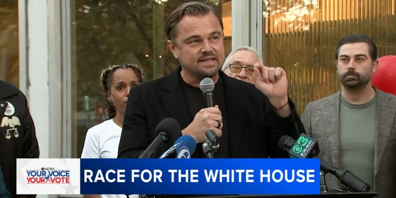 Leonardo DiCaprio, Kerry Washington, Robert De Niro rally for Kamala Harris in Philadelphia