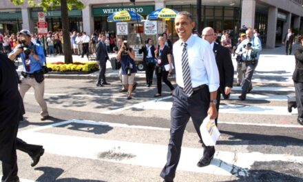 President Obama Walks The Streets Of Washington