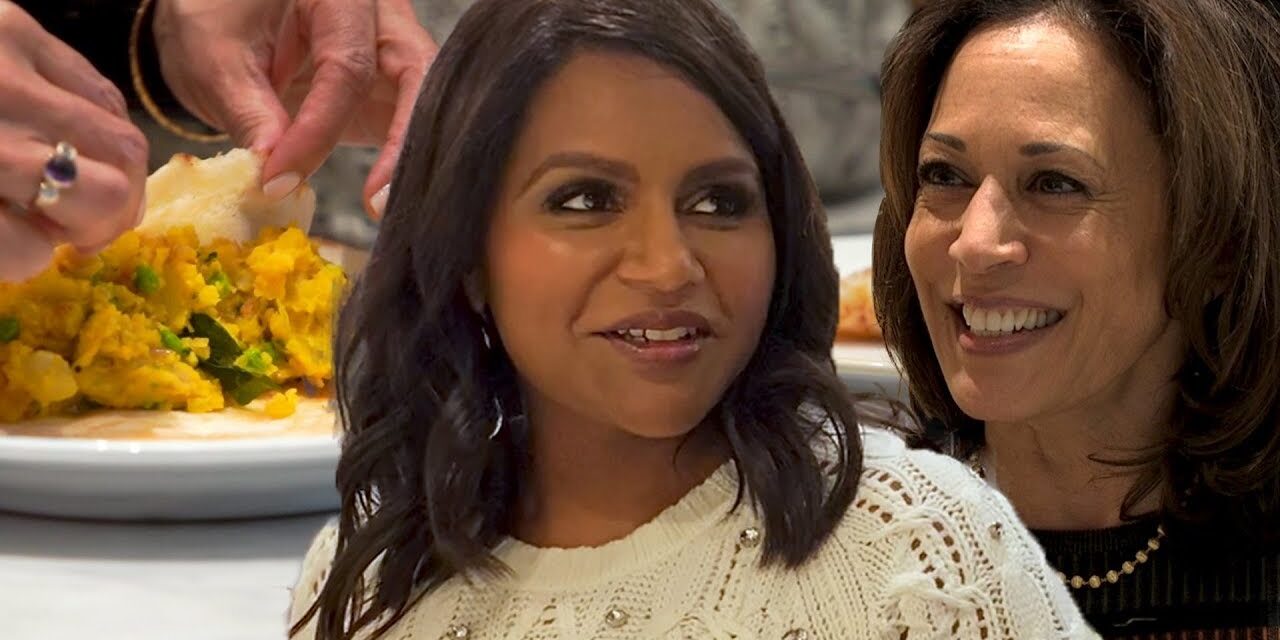 Kamala Harris & Mindy Kaling Cook Masala Dosa