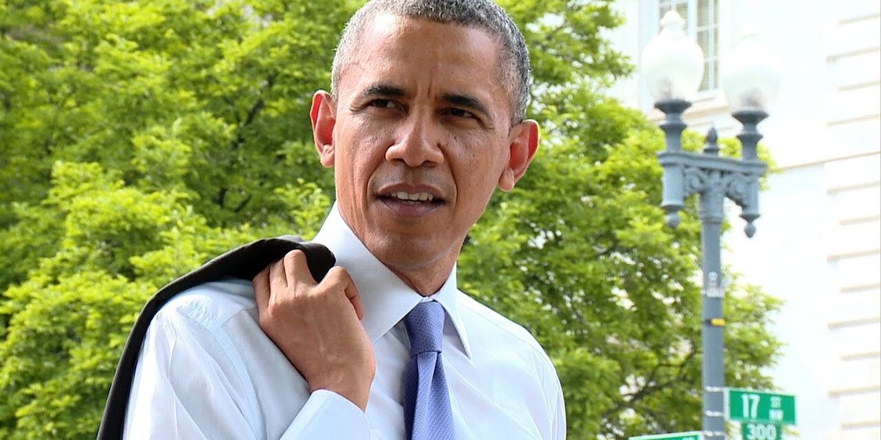 Raw Video: The President Takes a Surprise Walk