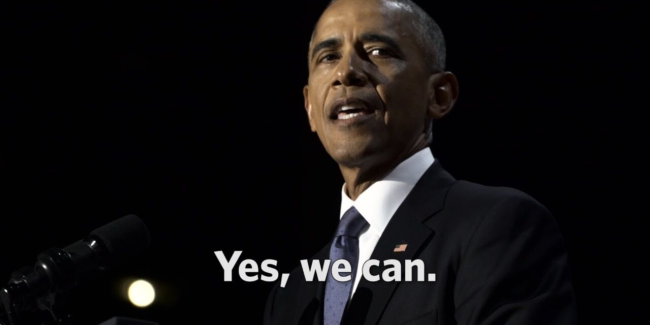 The Final Minutes of President Obama’s Farewell Address: Yes, we can.