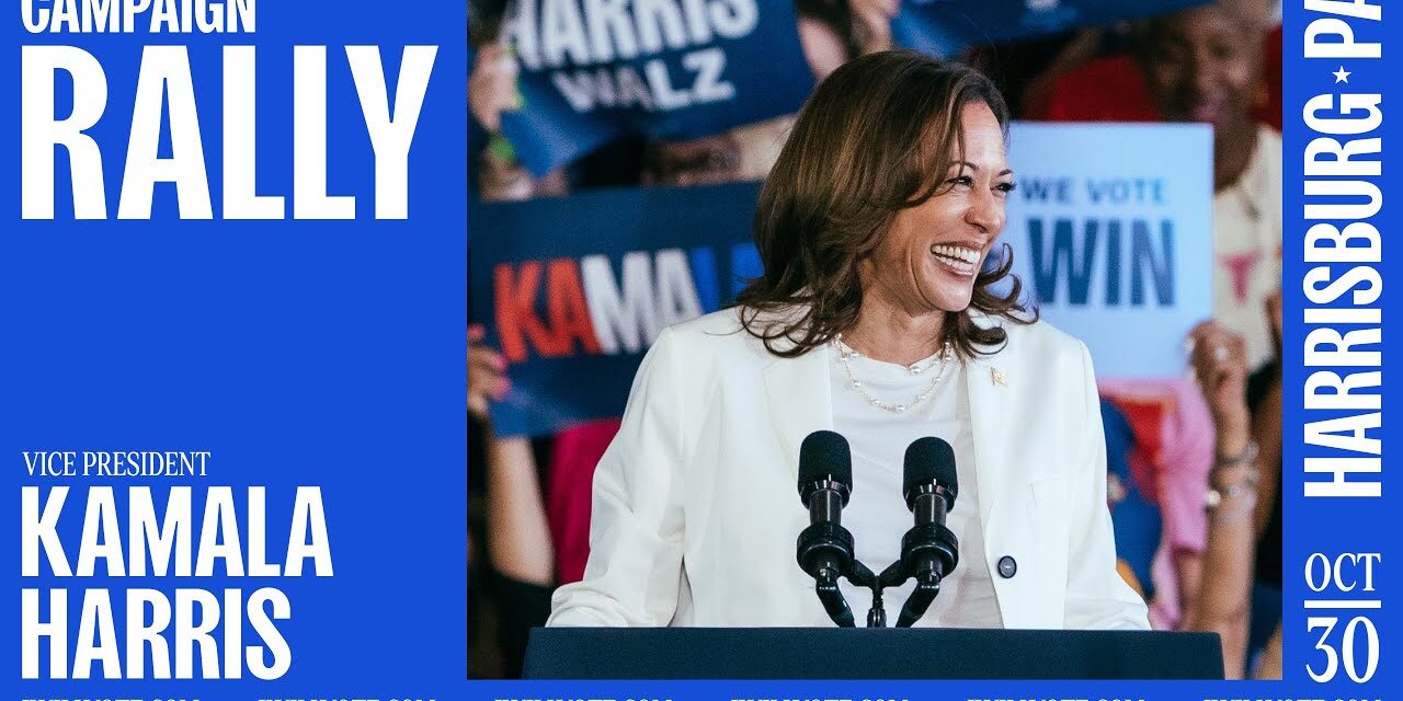 Vice President Kamala Harris Speaks at Harrisburg, PA Rally