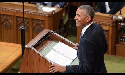 President Barack Obama delivers stirring speech in Parliament