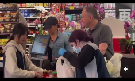 Kamala Harris and Doug Emhoff were spotted grocery shopping in LA