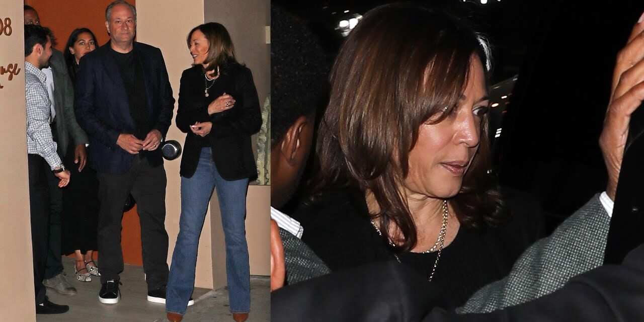 Former VP of The United States Kamala Harris is All Smiles As She Grabs Dinner With Douglas Emhoff!