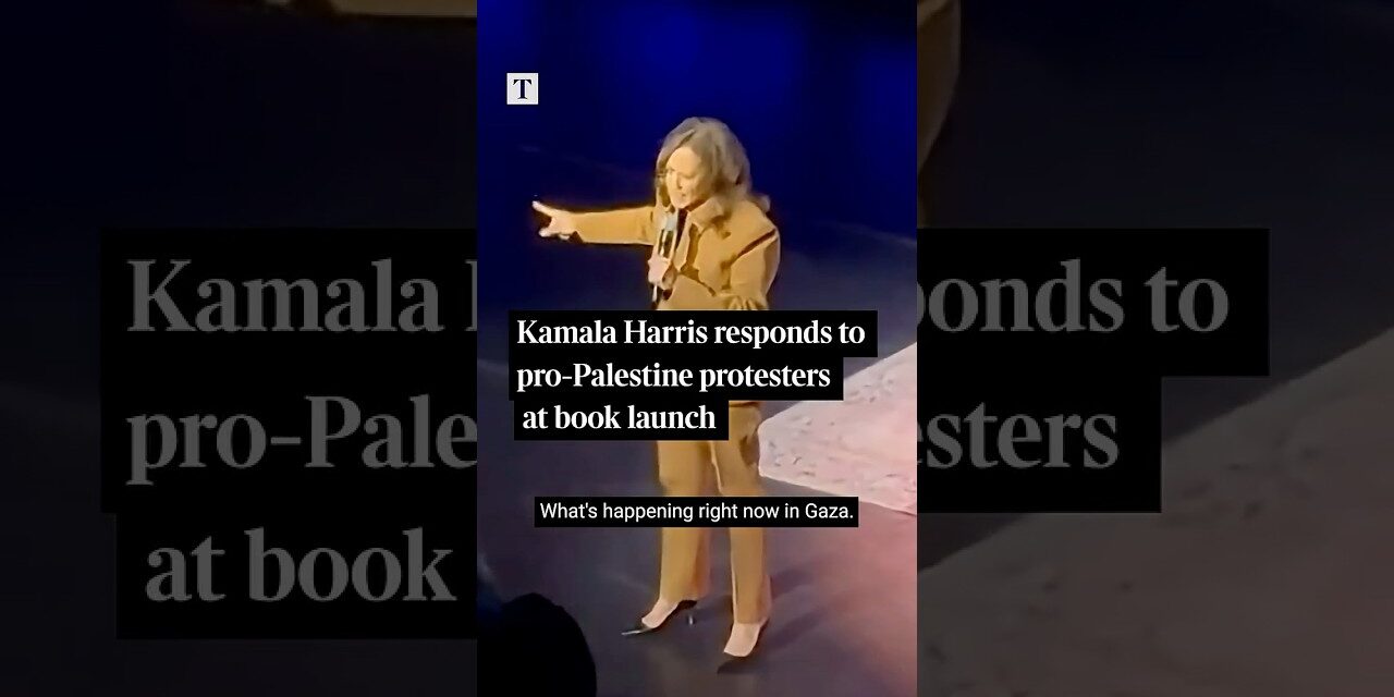 Kamala Harris Confronted by Pro-Palestine Protesters #shorts