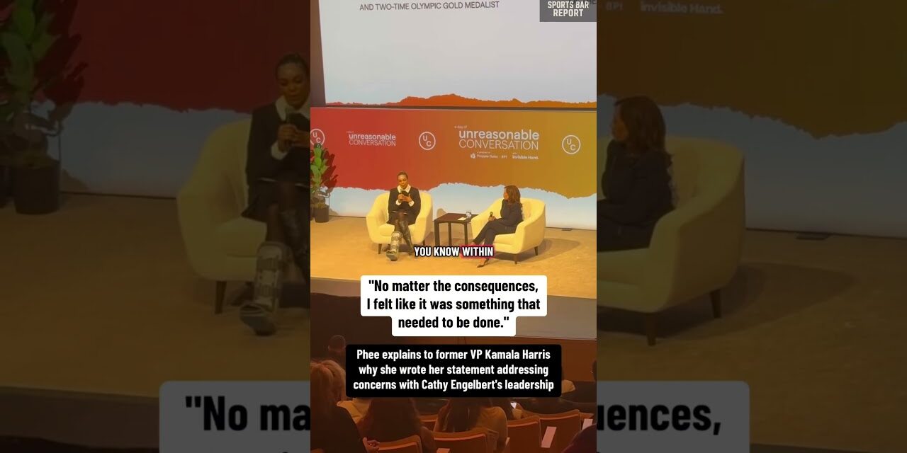 Napheesa Collier Explains To Former VP Kamala Harris Why She Wrote Her Statement On Cathy Engelbert!