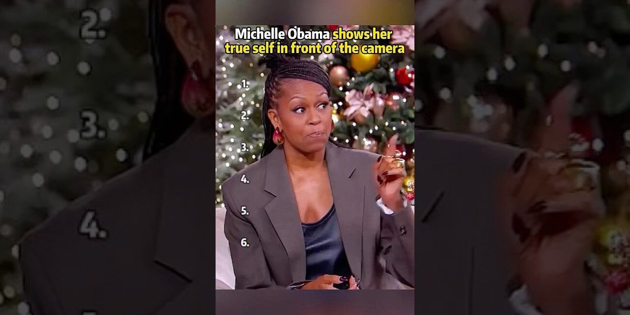 First Lady Michelle Obama shows only her true self in front of the camera. #BarackObama#MichelleObam