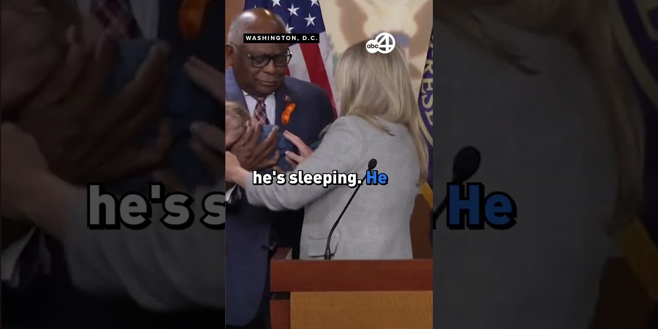 SC Rep. Clyburn holds Colorado Rep. Pettersen’s baby during press conference