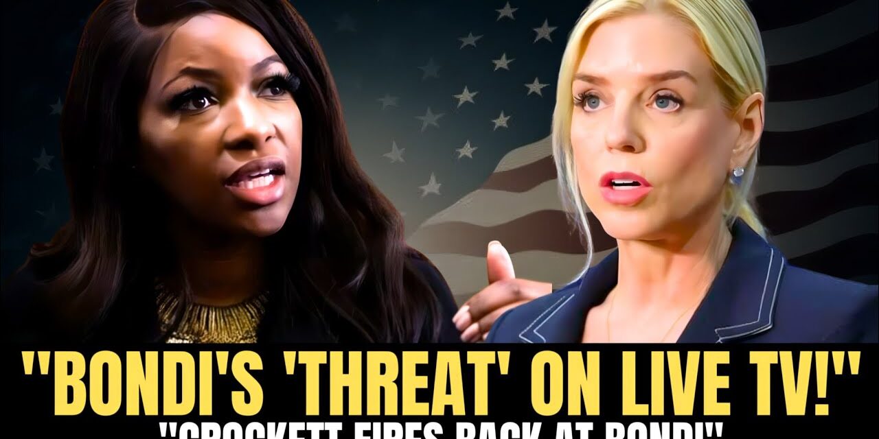 Pam Bondi LOSES CONTROL When Jasmine Crockett Confronts Her Over “Threat”