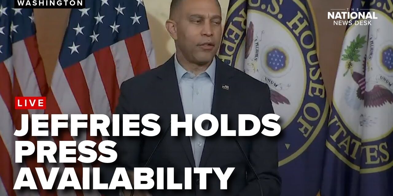 Democratic Leader Hakeem Jeffries holds press availability